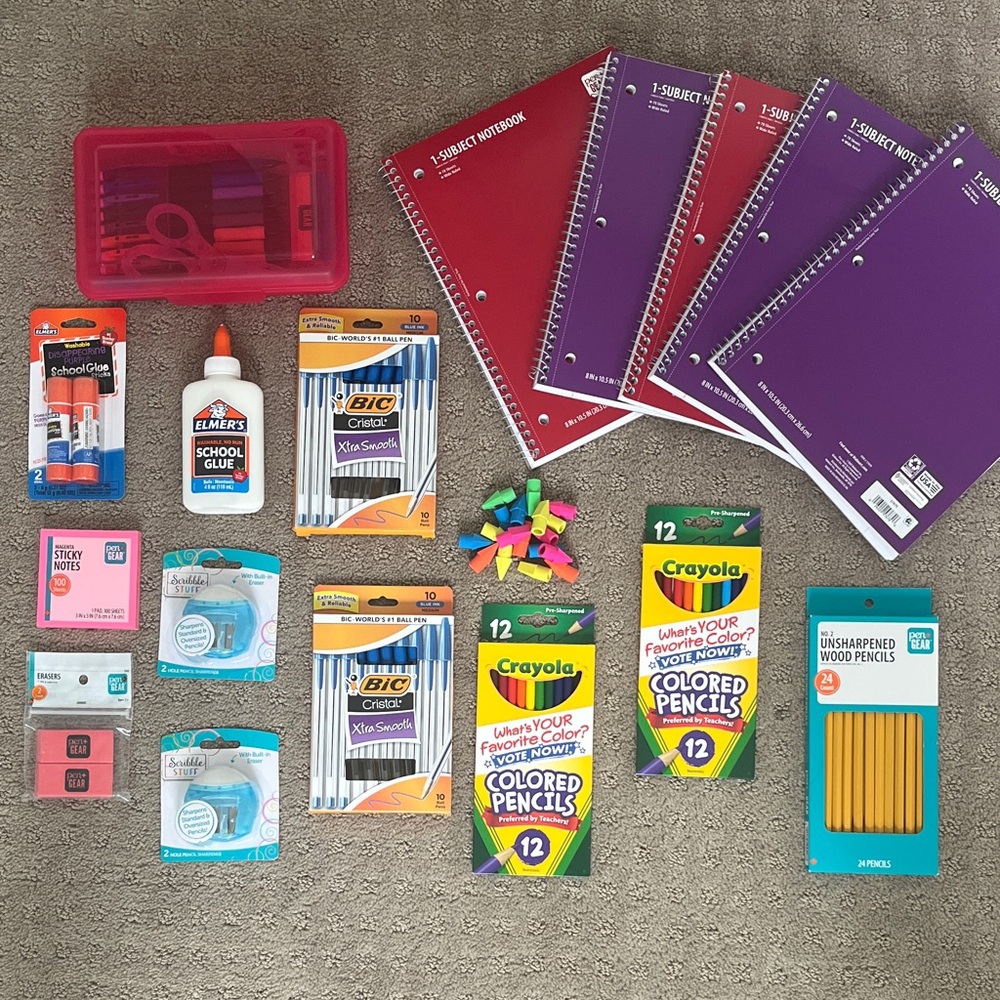 School Supplies Lot